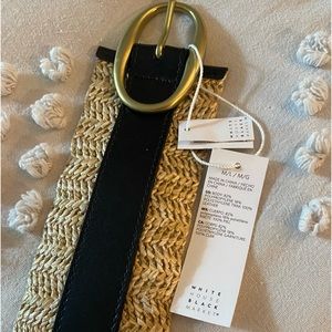 White House black Market Straw Belt